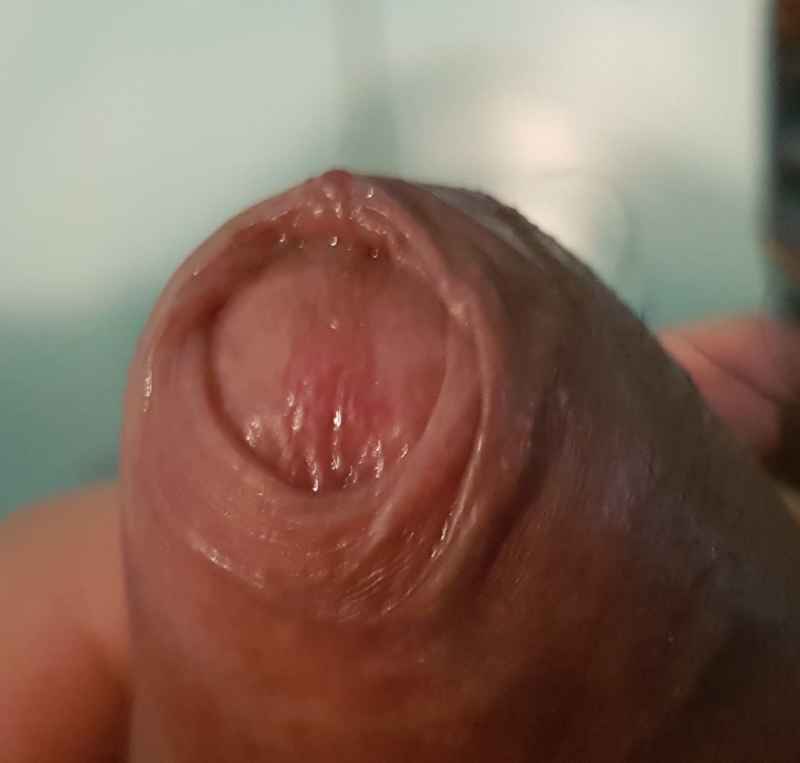 Tied swollen penis masturbated
