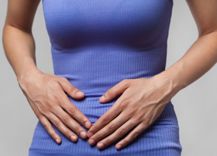 What might a lump in the stomach area indicate?