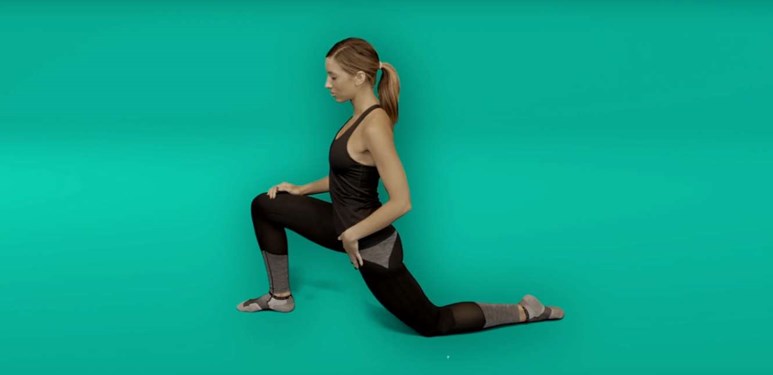 Hip pain exercises - hip flexor stretch